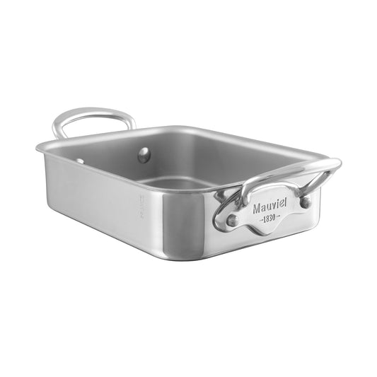 Mauviel M'MINIS Stainless Steel Roasting Pan, 5.5 x 3.9-In