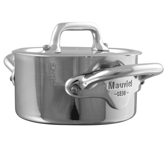 Mauviel M'MINIS Stainless Steel Stewpan With Lid, 3.54-In