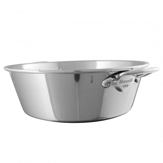 Mauviel M'PASSION Stainless Steel Jam Pan With Stainless Steel Handles, 10.5-Qt